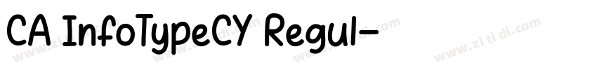 CA InfoTypeCY Regul字体转换